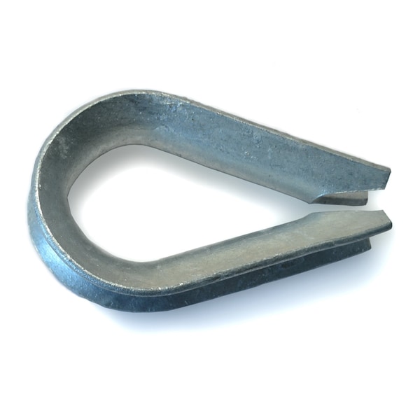 Midwest Fastener 1/2" Galvanized Steel Wire Rope Thimbles 4PK 54683 - main